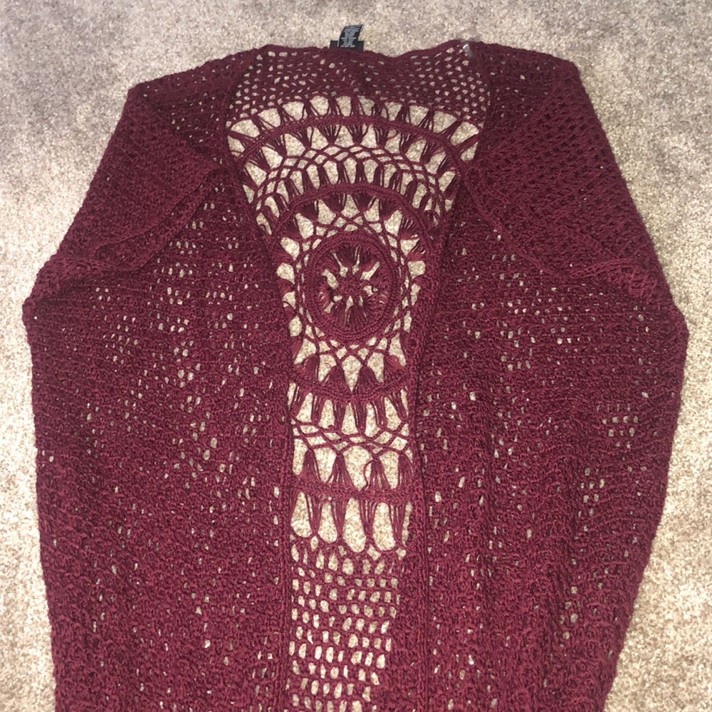 Burgundy Kimono